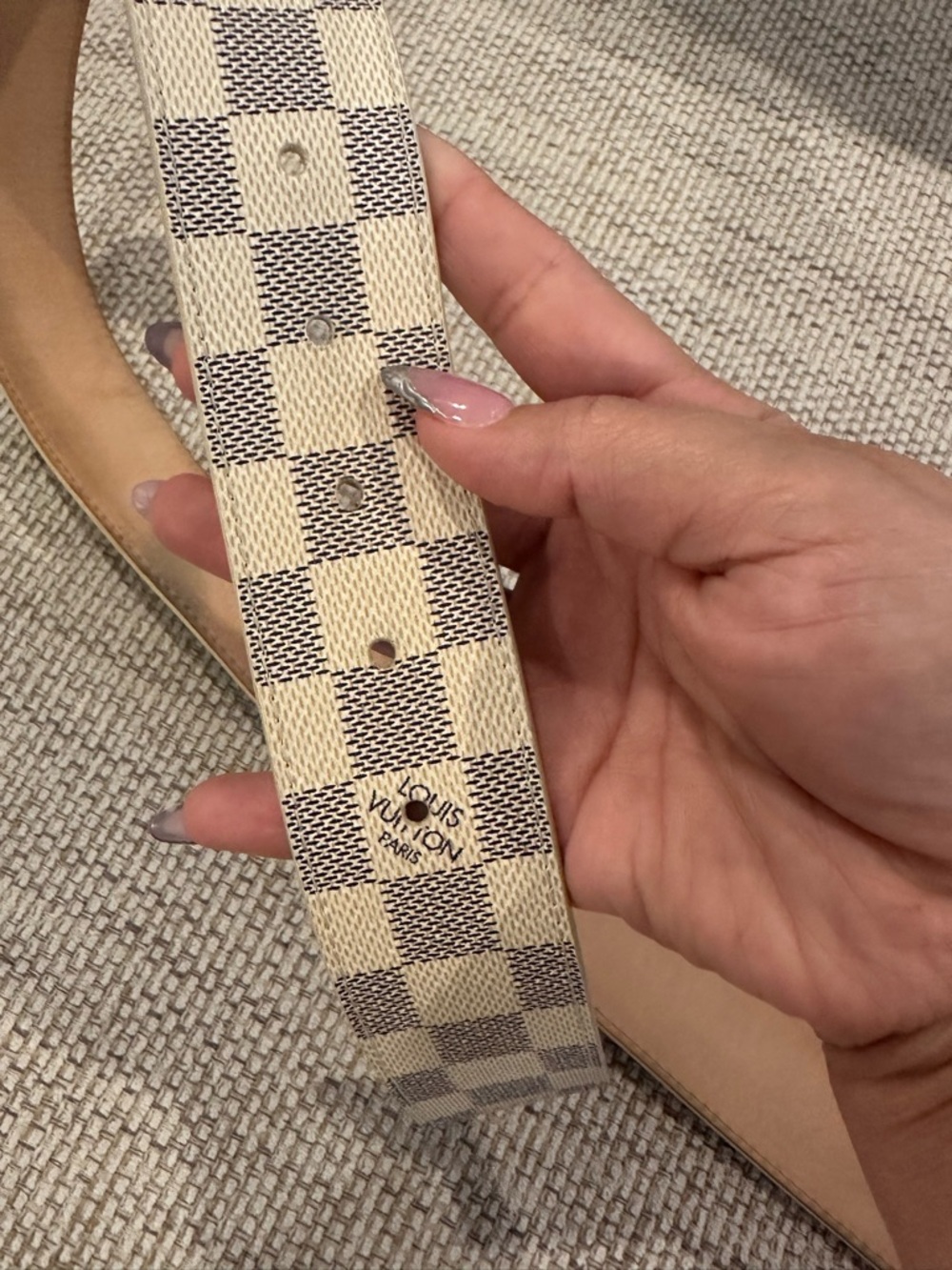 Louis Vuitton Damier Azur LV Initiales Belt - Picture 10 of 11